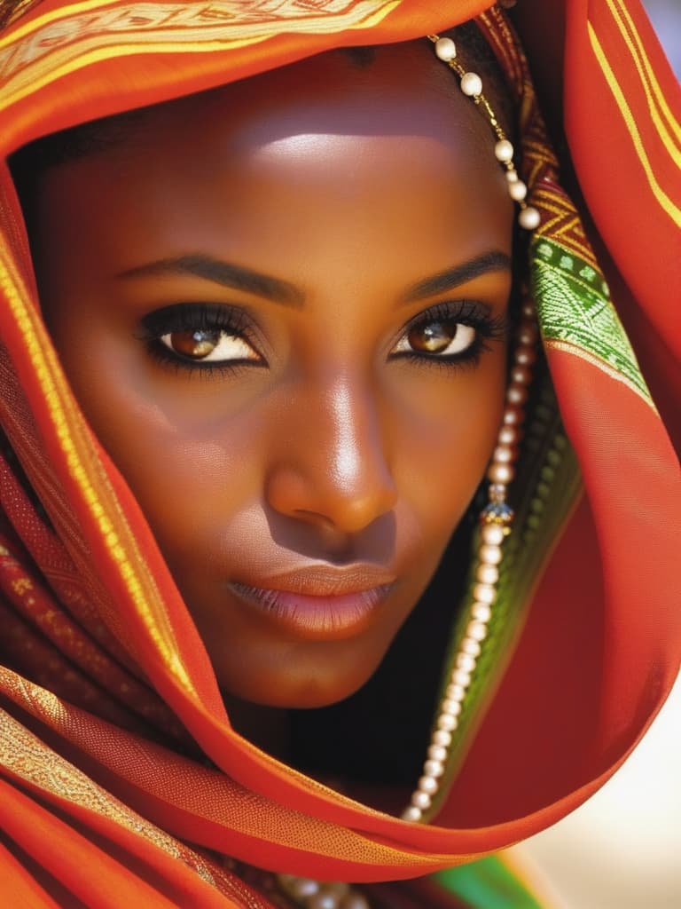  portrit of a beautiful djibouti woman