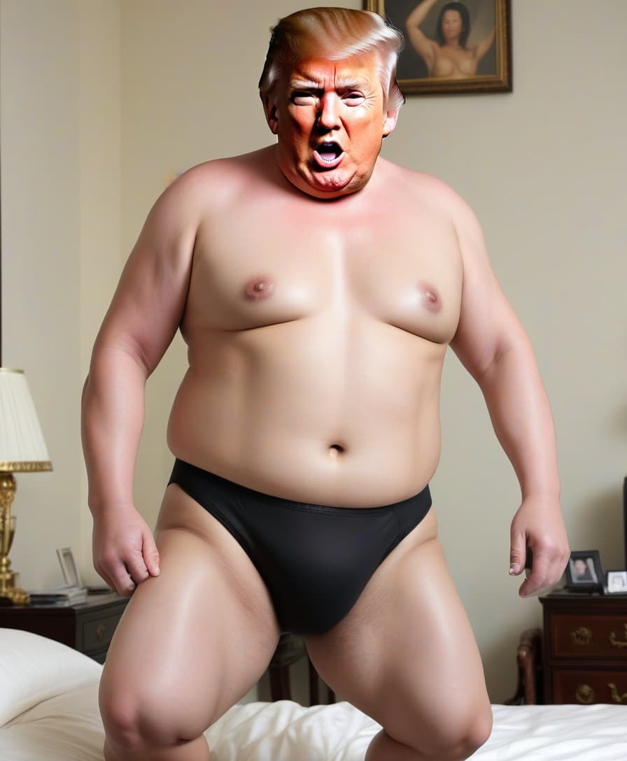  kim jang un in underwear and donald trump in underwear