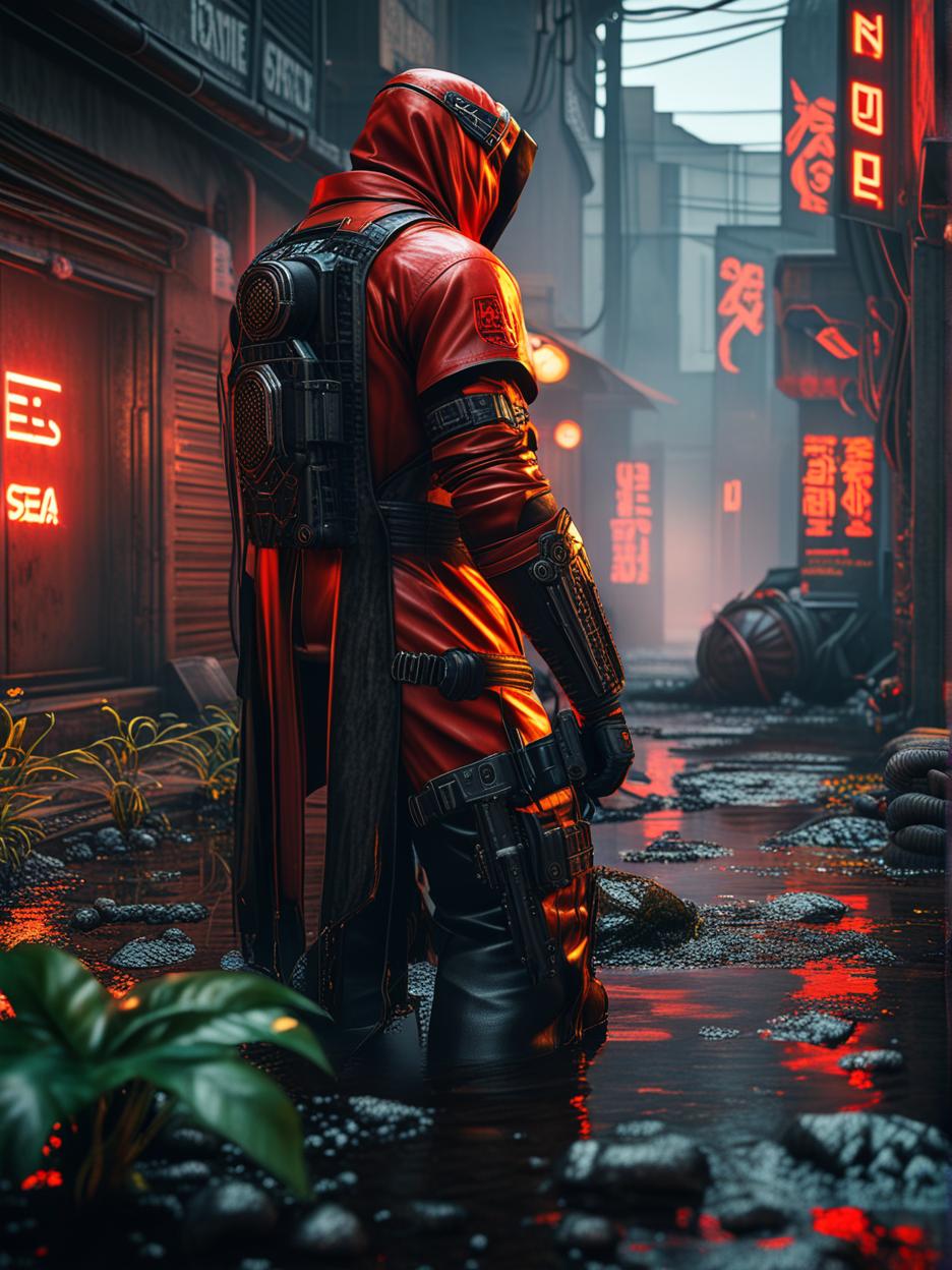  best quality, hd, a unique and red gamer background for a profile picture for the gaming app steam. the theme related to the words toxic and sewage hyperrealistic, full body, detailed clothing, highly detailed, cinematic lighting, stunningly beautiful, intricate, sharp focus, f/1. 8, 85mm, (centered image composition), (professionally color graded), ((bright soft diffused light)), volumetric fog, trending on instagram, trending on tumblr, HDR 4K, 8K