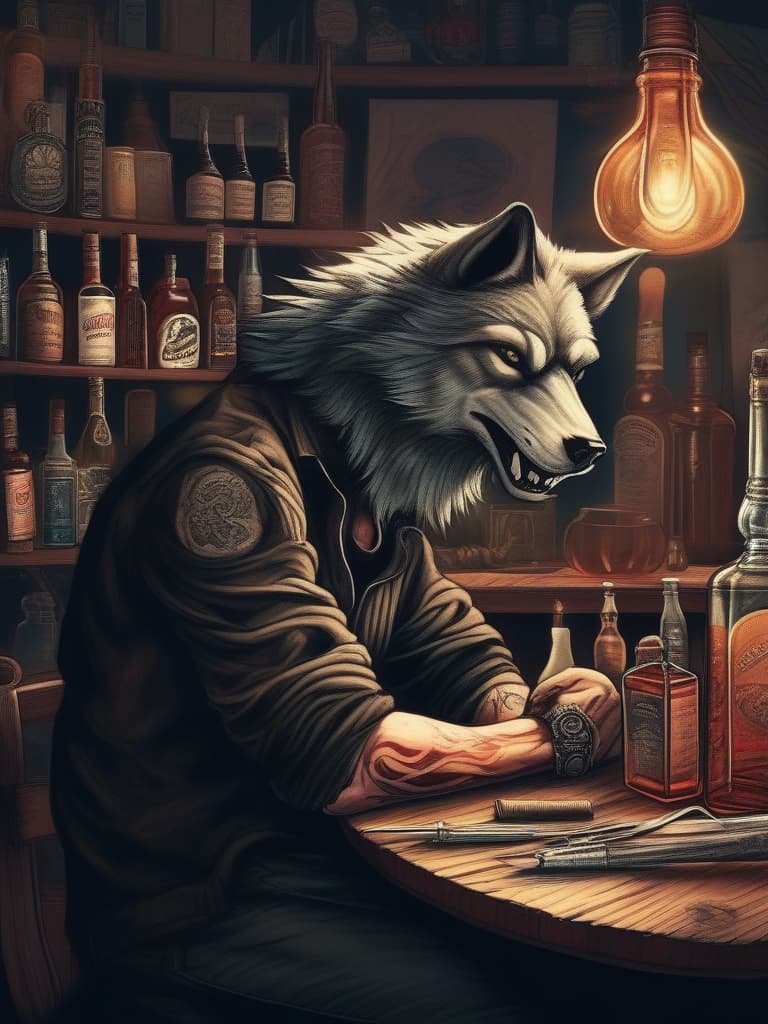  boys, alcohol, tobacco, tattoo, hairstyle semi long wolf