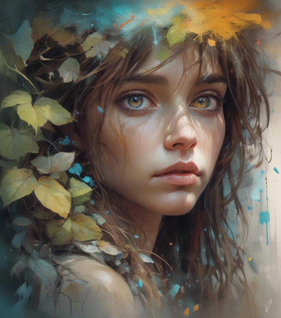  masterpiece artwork, realistic surreal, perfect and dynamic digital painting, a young leaning against a rock, perfect eyes, messy mid length hair, multi layered ilration, carne griffiths, brian froud, luis rostyle, michael garmash, lilia alvarado and russ mills, incredibly detailed and stunningly beautiful, perfectly detailed eyes, symmetrical facial features, perfectly proportioned face, vivid paint colors, imposing, trending on artstation, concept art, soft and sharp focus, ilration, painted lighting, complex and volumetric, cheerful, sharp focus, ultra detailed, in the style of danielle gerhartz and karen griffiths