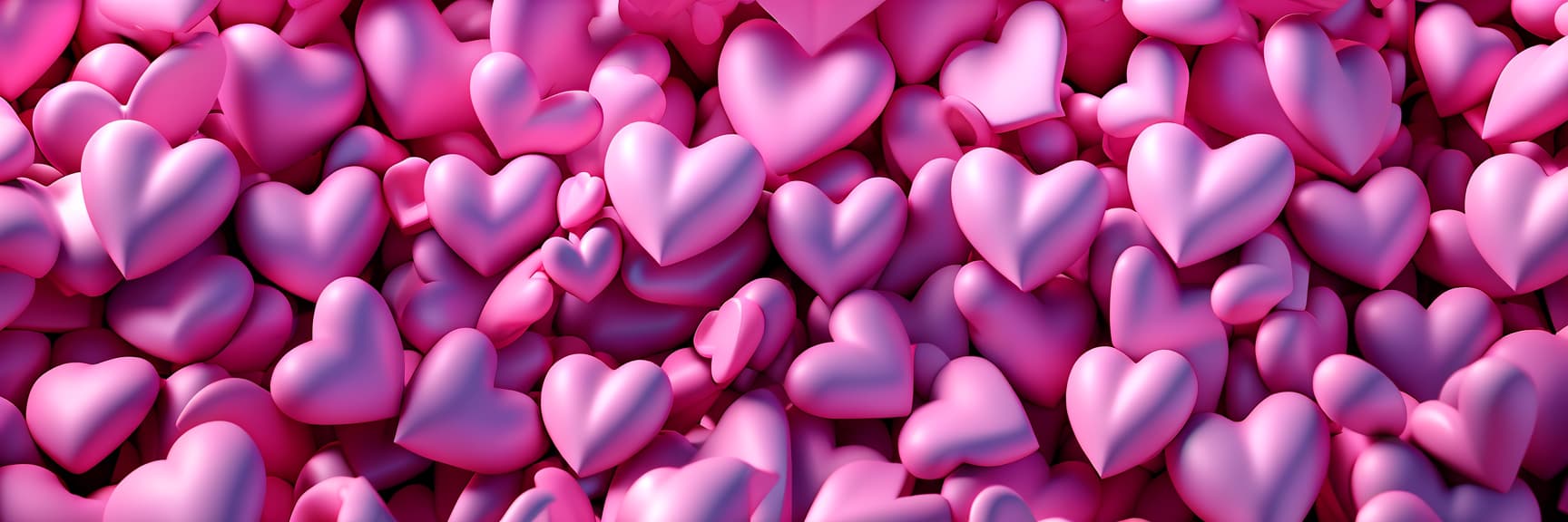  professional 3d model hearts matte pink 3d . octane render, highly detailed, volumetric, dramatic lighting