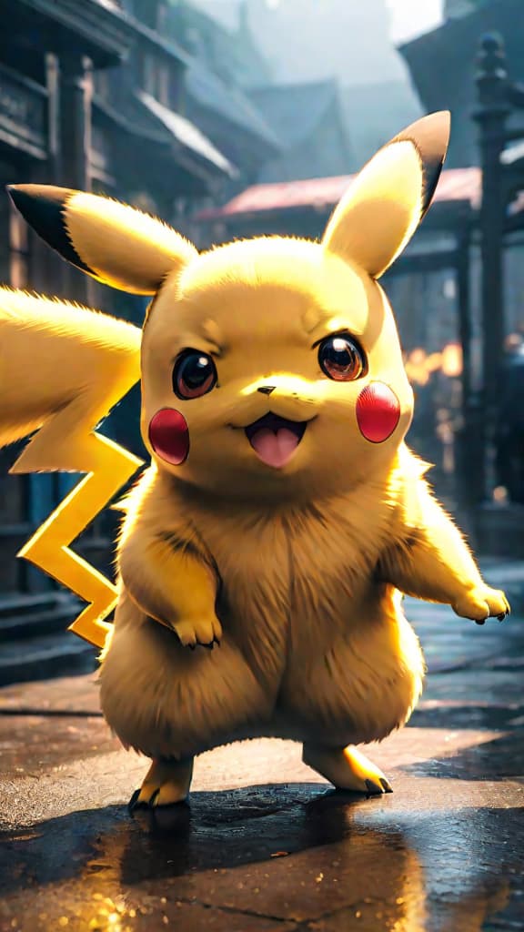  anime art of pikachu from pokémon being feisty, refusing to enter its pokéball, and shocking ash hyperrealistic, full body, detailed clothing, highly detailed, cinematic lighting, stunningly beautiful, intricate, sharp focus, f/1. 8, 85mm, (centered image composition), (professionally color graded), ((bright soft diffused light)), volumetric fog, trending on instagram, trending on tumblr, HDR 4K, 8K