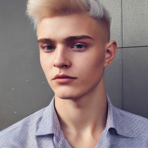 portrait+ style Russian LGBT queer twink blonde hunk dude face