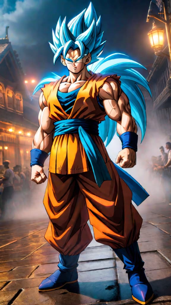  an anime art depicting the ultimate fusion warrior debate between gogeta from 'dragon ball super' and vegito from 'dragon ball z.' hyperrealistic, full body, detailed clothing, highly detailed, cinematic lighting, stunningly beautiful, intricate, sharp focus, f/1. 8, 85mm, (centered image composition), (professionally color graded), ((bright soft diffused light)), volumetric fog, trending on instagram, trending on tumblr, HDR 4K, 8K