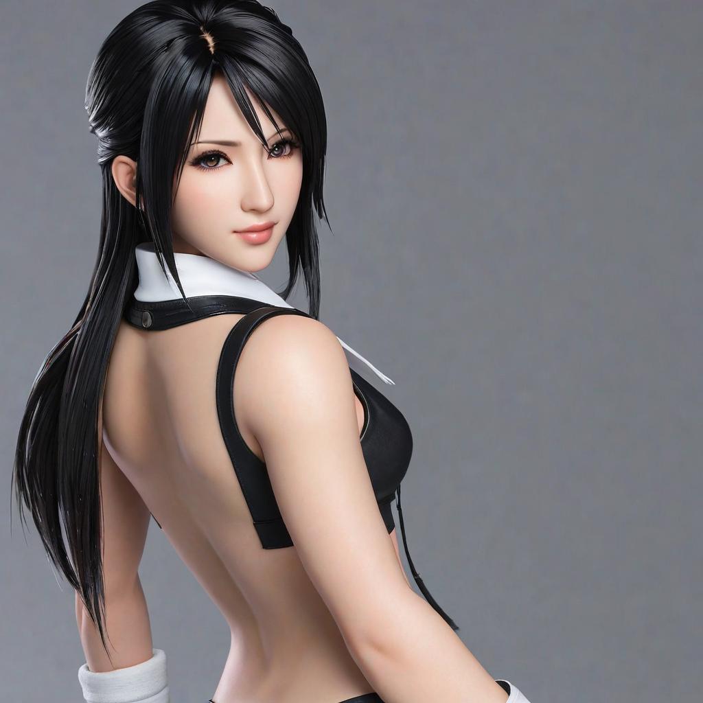  tifa is naked, award winning, professional, highly detailed, masterpiece