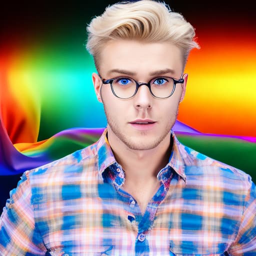 portrait+ style Russian LGBT queer TV actor blonde hunk dude face