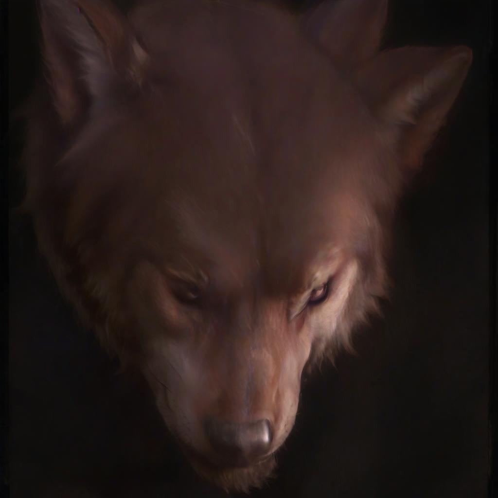  breathtaking wolf head with fur . award winning, professional, highly detailed, civitai