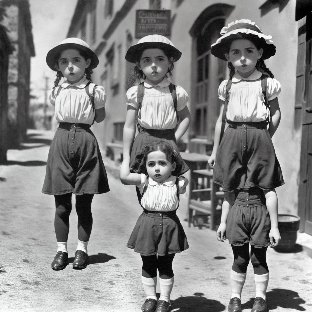  pequeña pequeña Little school en calzones iddie rovue haciendo de las suyas en travesuras en la calle del año 1900 California hermoso trasero