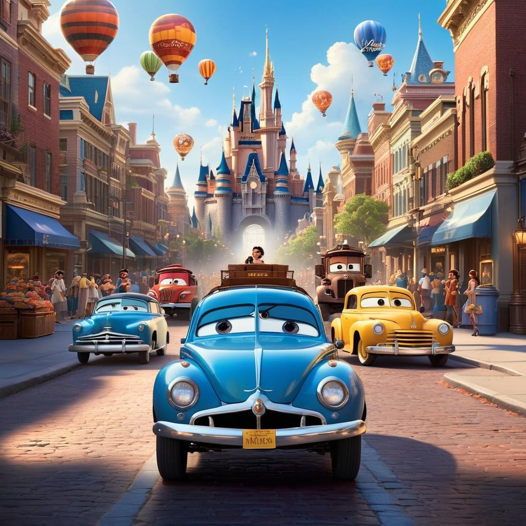  in 3d animated movie style. disney pixar style.