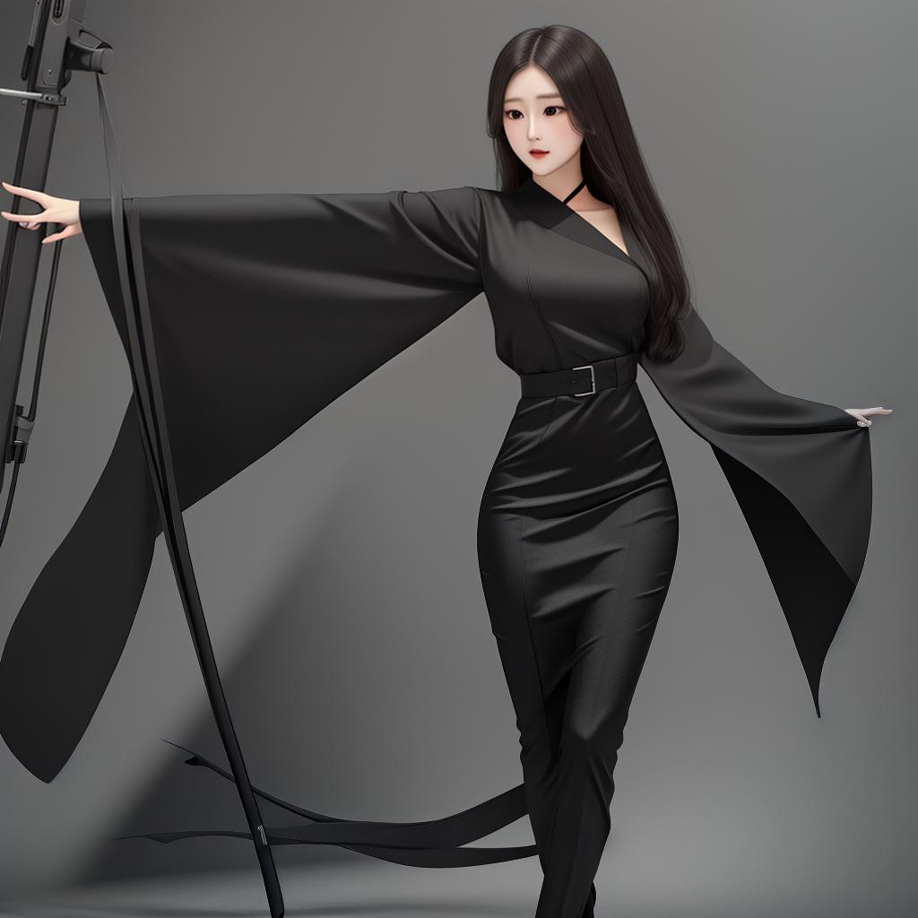  masterpiece, best quality, black long straight, perfect figure