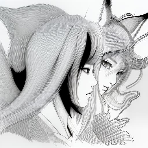  emblem, fox, closed mouth, side view,, sketch, manga sketch, pencil drawing, black and white, manga, manga style, low detail, line art, vector art, monochromatic, by katsuhiro otomo and masamune shirow and studio ghilibi and yukito kishiro