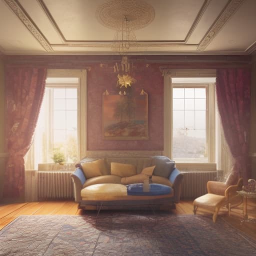 dvarchmodern cozy illustration. room furnished in victorian style, fireplace, rocking chair. in the style of the artist lizzie martin, (extremely detailed oil painting:1.2), glow effects, godrays, hand drawn, render, 8k, octane render, cinema 4d, blender, dark, atmospheric 4k ultra detailed, cinematic sensual, sharp focus, humorous illustration, big depth of field, masterpiece, colors, 3d octane render, 4k, concept art, trending on artstation, hyperrealistic, vivid colors, extremely detailed cg unity 8k wallpaper, trending on artstation, trending on cgsociety, intricate, high detail, dramatic