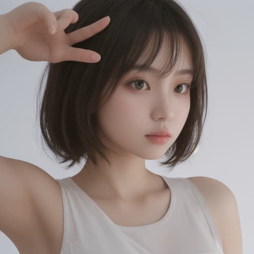  girl, best quality, solo, headshot, simple background