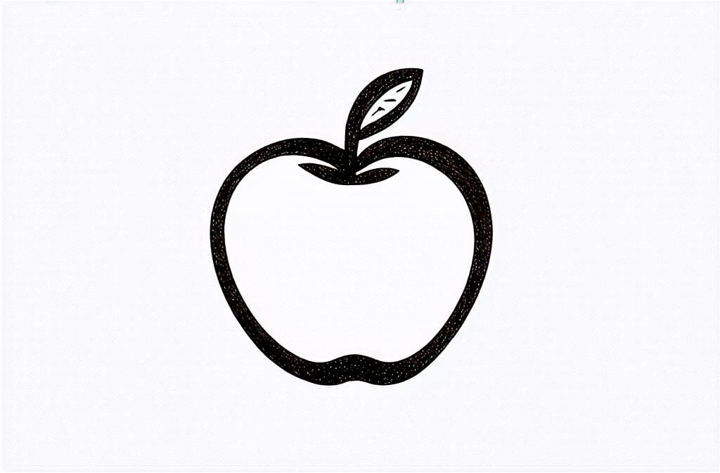  contour, very simple image in one unbroken black ink line, single line of caramel apple, engraving illustration, icon isolated on white background ar 3:2 using a single continuous black line ink brushon white background, drawing should be created without lifting the pen, recognizable features of caramel apple, engraving illustration, icon isolated on white background ar 3:2 in one unbroken line