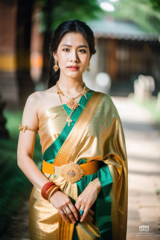  zombie movies set in the ayutthaya period, sabai,jewelry,thailand tradition dress advertising photo,high quality, good proportion, masterpiece , the image is captured with an 8k camera