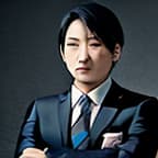  masterpiece, best quality, japanese wrestler in suit portrait