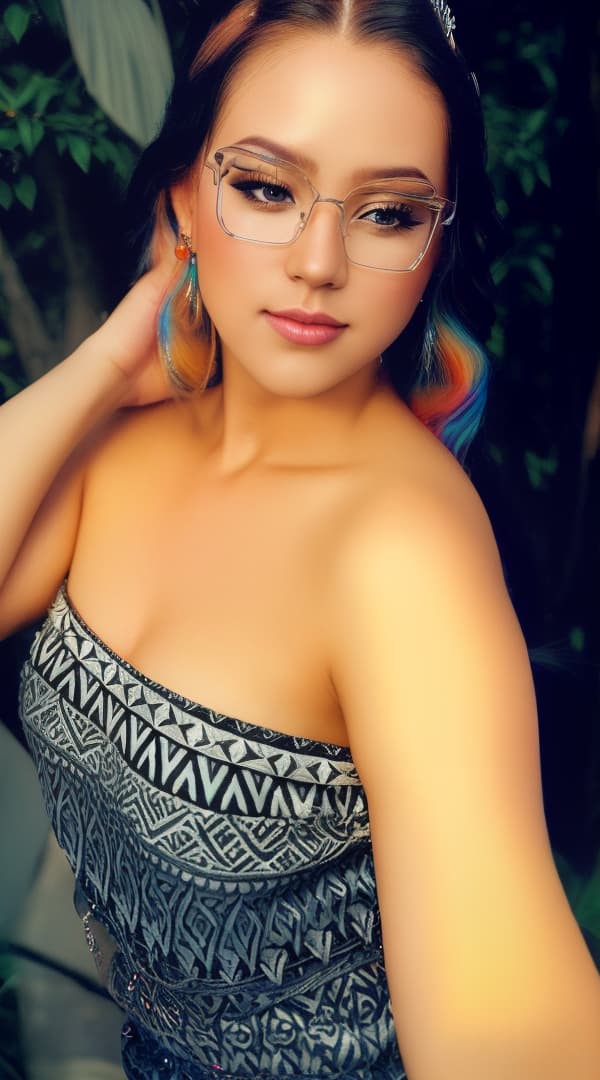  sultry weaing a crown, . long multi-colored hair , hyperrealistic, high quality, highly detailed, cinematic lighting, intricate, sharp focus, f/1. 8, 85mm, (centered image composition), (professionally color graded), ((bright soft diffused light)), volumetric fog, trending on instagram, HDR 4K, 8K