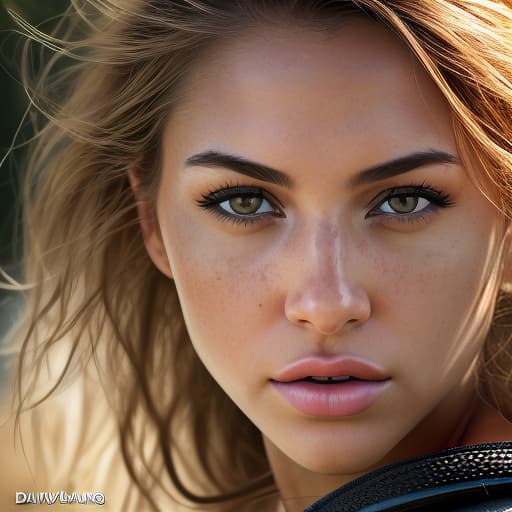  closeup of a beautiful woman's face, instagram model, showcasing her stunning beauty and focus. high resolution images, shot in of canon eos1d x mark iii. realistic skin tones and textures, sports magazine cover, professionnal color grading, adventurous , wild , captivating , by david yarrow, nick brandt, art wolfe, paul nicklen, joel sartore