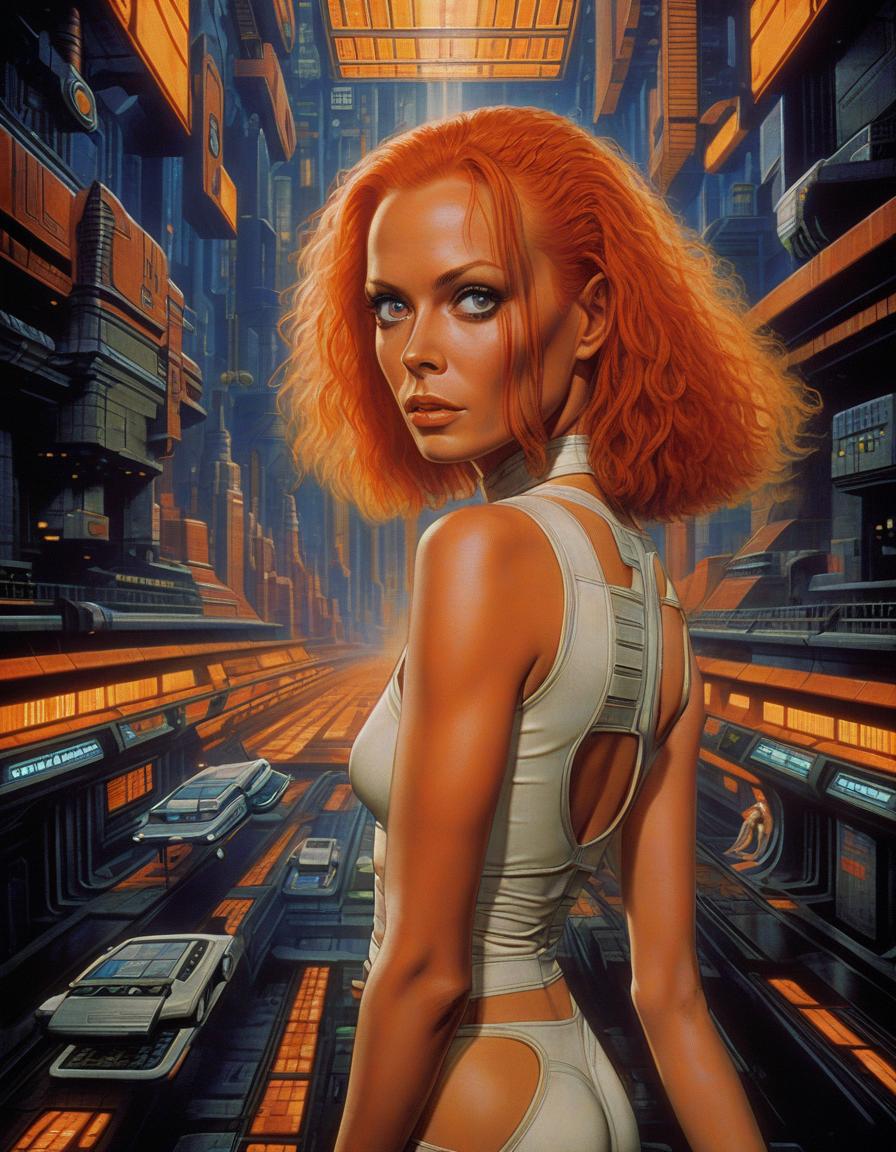  retro game art mila iovich in the film the fifth element, as the heroine of the film. . 16 bit, vibrant colors, pixelated, nostalgic, charming, fun