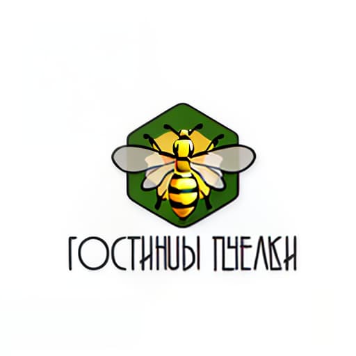  the logo on which the bee is depicted. concise and simple, realistic, conventional, literal