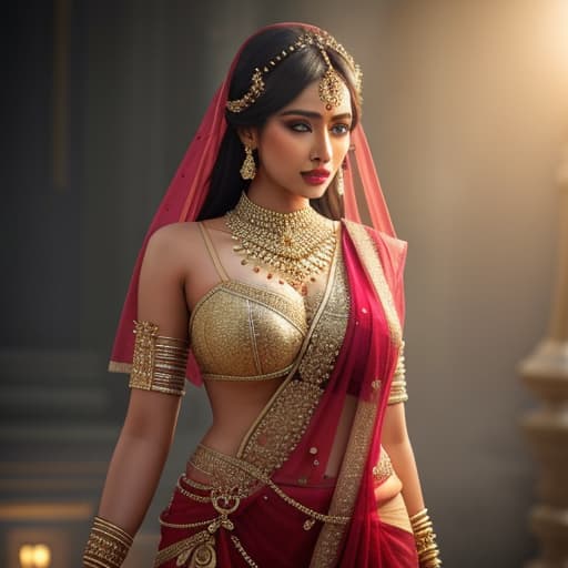  A Bangladeshi girl hyperrealistic, full body, detailed clothing, highly detailed, cinematic lighting, stunningly beautiful, intricate, sharp focus, f/1. 8, 85mm, (centered image composition), (professionally color graded), ((bright soft diffused light)), volumetric fog, trending on instagram, trending on tumblr, HDR 4K, 8K