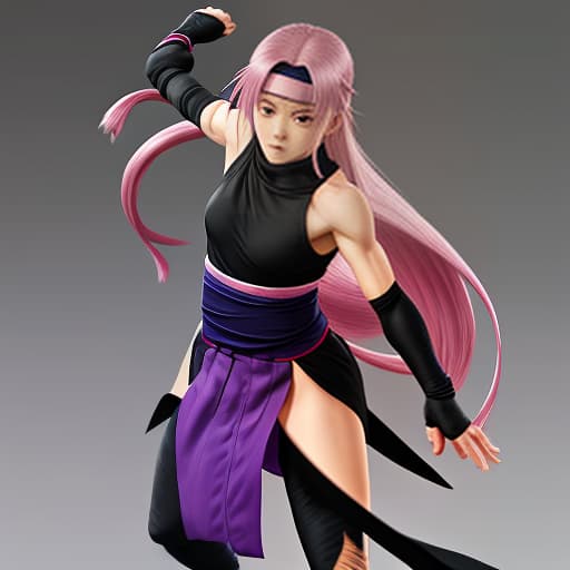  ninja juruno sakura with long hair