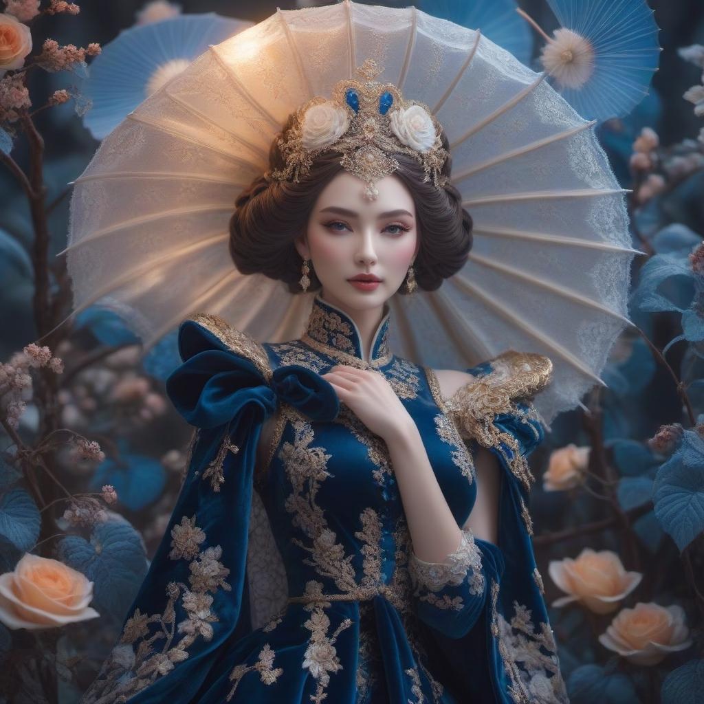  The Porcelain Princess hyperrealistic, full body, detailed clothing, highly detailed, cinematic lighting, stunningly beautiful, intricate, sharp focus, f/1. 8, 85mm, (centered image composition), (professionally color graded), ((bright soft diffused light)), volumetric fog, trending on instagram, trending on tumblr, HDR 4K, 8K