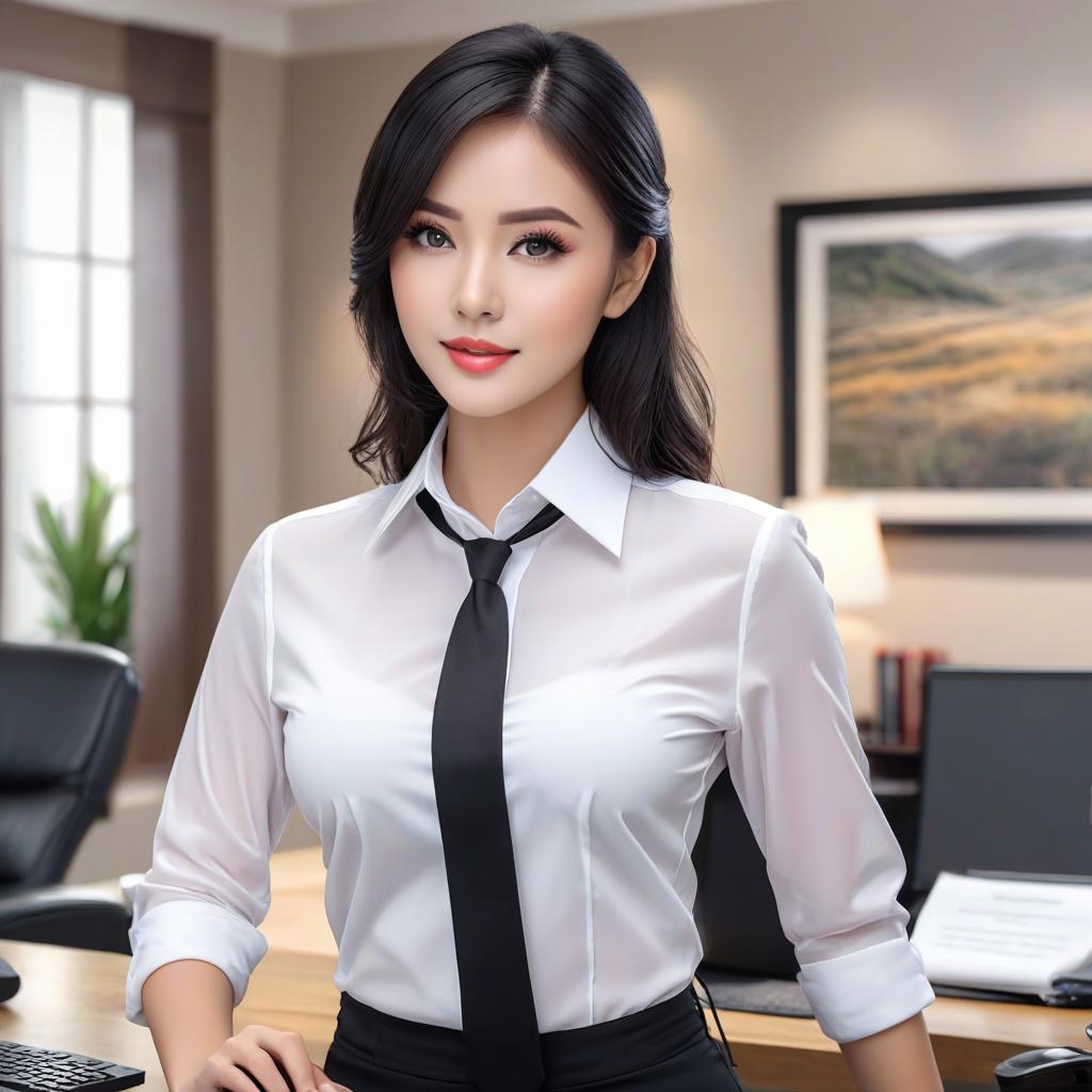  secretary, black stocking, white shirt, real female, 4k resolution, award winning, professional, highly detailed, masterpiece