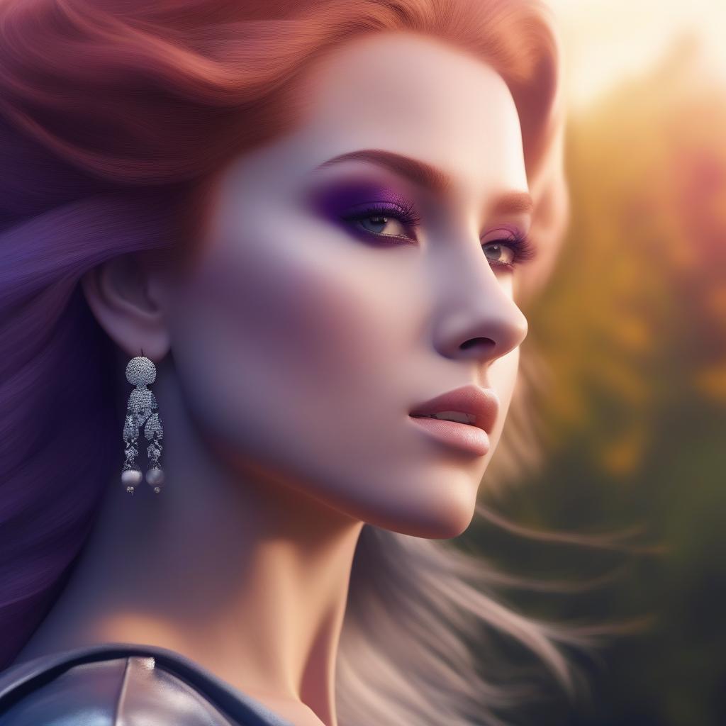  beautiful girl, purple to white Gradient hair, ((masterpiece)), best quality, very detailed, high resolution, sharp, sharp image, extremely detailed, 4k, 8k