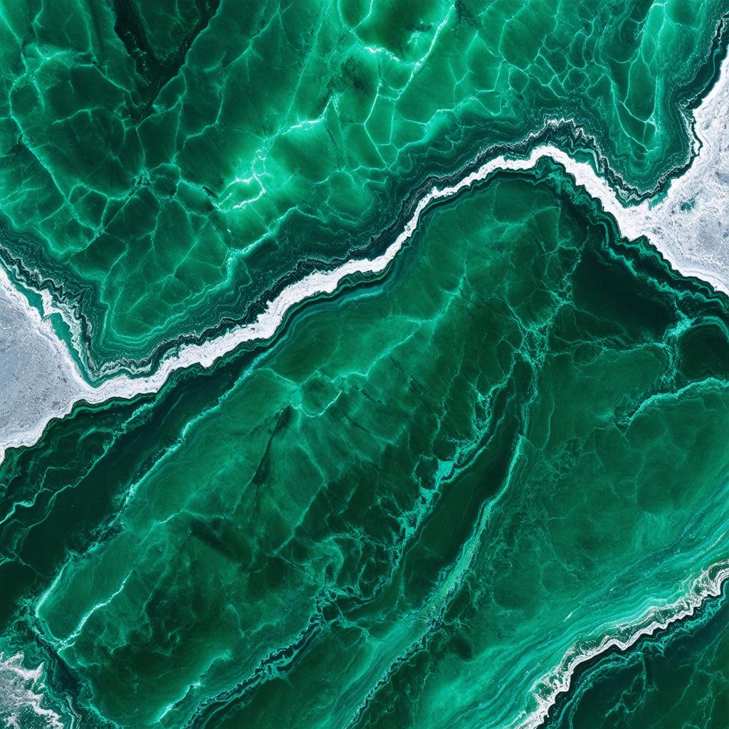  professional detailed photography, emerald marble texture, silver and white veins, wallpaper, background, (muted colors, dim colors, soothing tones), (vsco:0.3)