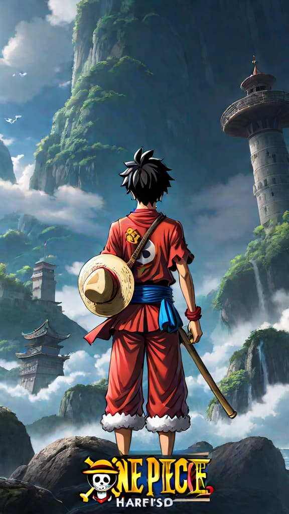  an anime image of luffy from "one piece" harnessing god like powers with gear 6. hyperrealistic, full body, detailed clothing, highly detailed, cinematic lighting, stunningly beautiful, intricate, sharp focus, f/1. 8, 85mm, (centered image composition), (professionally color graded), ((bright soft diffused light)), volumetric fog, trending on instagram, trending on tumblr, HDR 4K, 8K