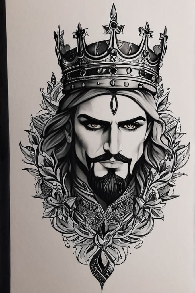  shohel . love of my life . king of my heart , (tattoo sketch:1.25), drawing