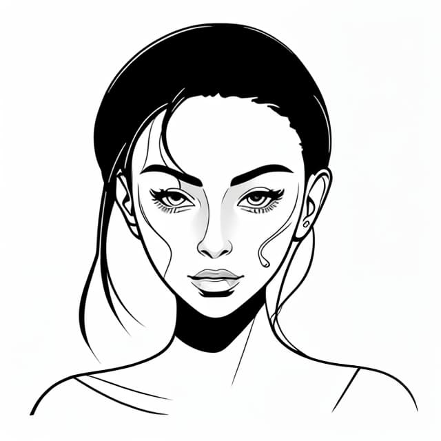  line art drawing (black and white). professional, sleek, modern, minimalist, graphic, line art, vector graphics