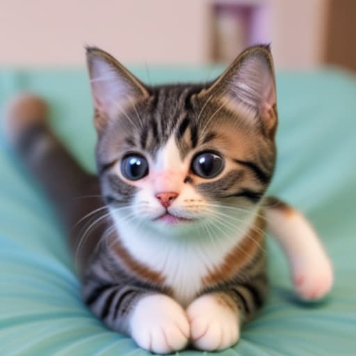  A cute happy cat