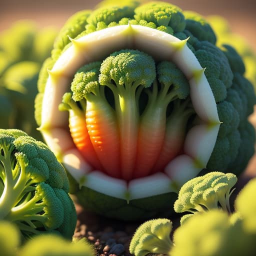 humanoid broccoli fighting a humanoid carrot , hyperrealistic, high quality, highly detailed, perfect lighting, intricate, sharp focus, f/1. 8, 85mm, (centered image composition), (professionally color graded), ((bright soft diffused light)), trending on instagram, HDR 4K, 8K