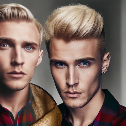 portrait+ style Russian LGBT queer TV actor blonde hunk dude face