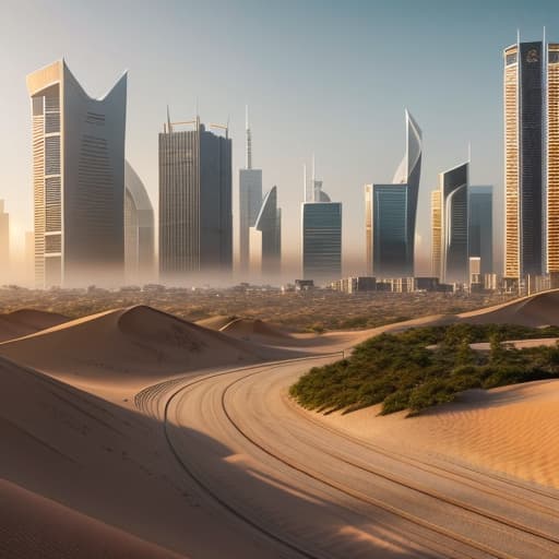  high tech city with sand and racing roads hdri hyperrealistic, full body, detailed clothing, highly detailed, cinematic lighting, stunningly beautiful, intricate, sharp focus, f/1. 8, 85mm, (centered image composition), (professionally color graded), ((bright soft diffused light)), volumetric fog, trending on instagram, trending on tumblr, HDR 4K, 8K