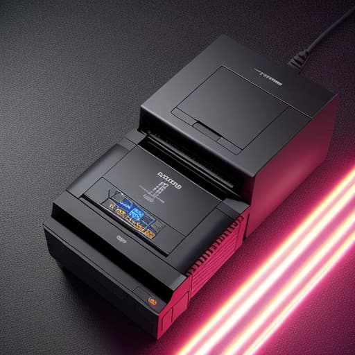  black printer hyperrealistic, full body, detailed clothing, highly detailed, cinematic lighting, stunningly beautiful, intricate, sharp focus, f/1. 8, 85mm, (centered image composition), (professionally color graded), ((bright soft diffused light)), volumetric fog, trending on instagram, trending on tumblr, HDR 4K, 8K