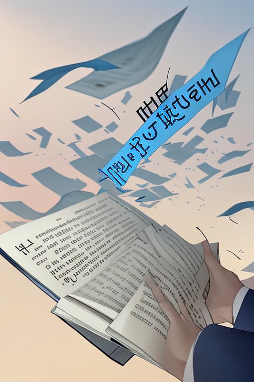  A book with pages flipping through the air with text messages flying into it