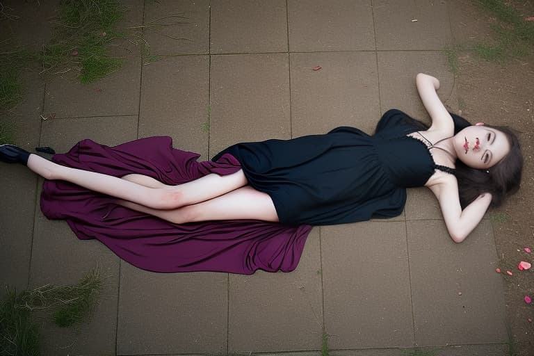  Dead girl wearing dress