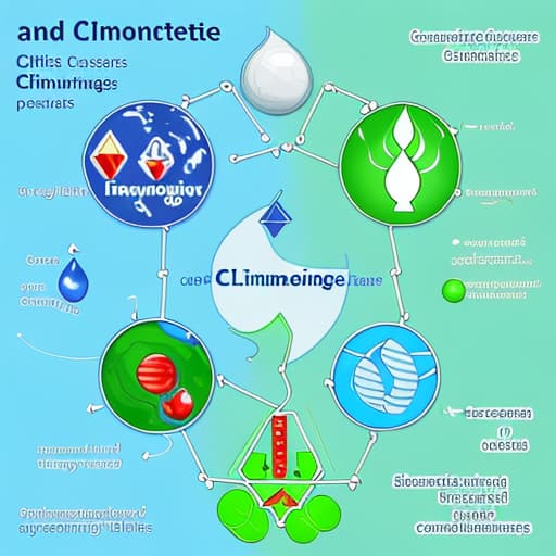  Diagram on how environmental chemistry helps address climate change