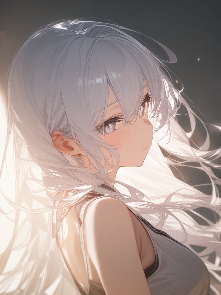  white hair, cluster amaryllis, white eyes, masterpiece, best quality,8k,ultra detailed,high resolution,an extremely delicate and beautiful,hyper detail