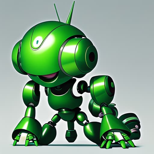  Green small robot