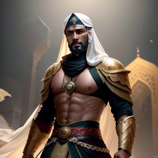  Umar was assassinated in 644 CE by a Persian slave hyperrealistic, full body, detailed clothing, highly detailed, cinematic lighting, stunningly beautiful, intricate, sharp focus, f/1. 8, 85mm, (centered image composition), (professionally color graded), ((bright soft diffused light)), volumetric fog, trending on instagram, trending on tumblr, HDR 4K, 8K