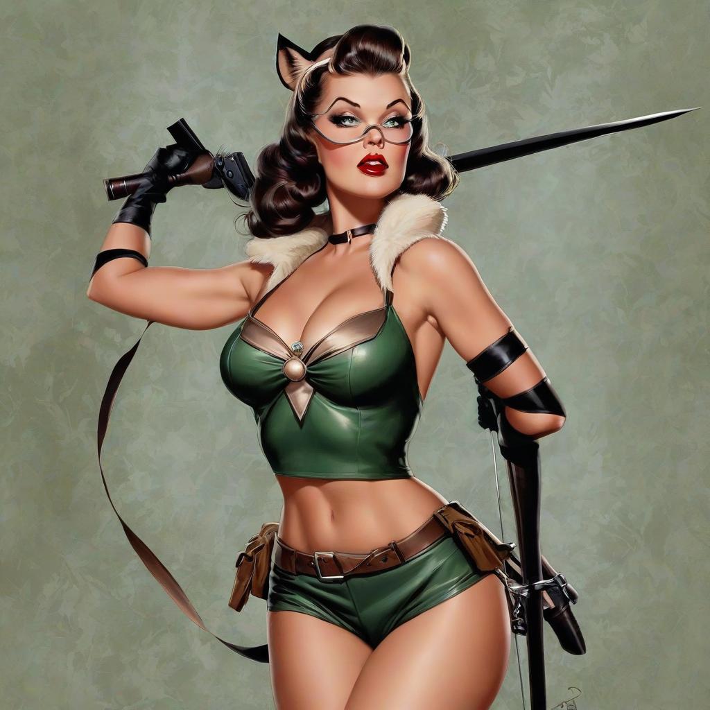  pin up, huntress