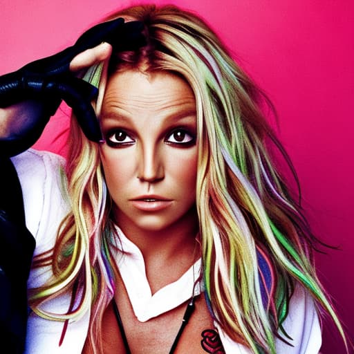 portrait+ style Britney Spears queer face