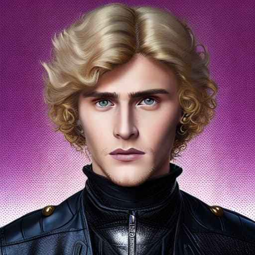 portrait+ style Russian LGBT queer TV actor blonde hunk dude face