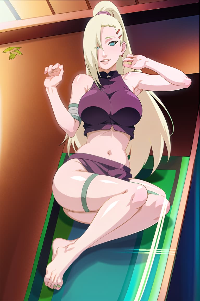  (yamanaka ino:1.2), hair down,(masterpiece, best quality:1.2), illustration, absurdres, highres, extremely detailed,fullbody,bathtub,breast grab,clitoris