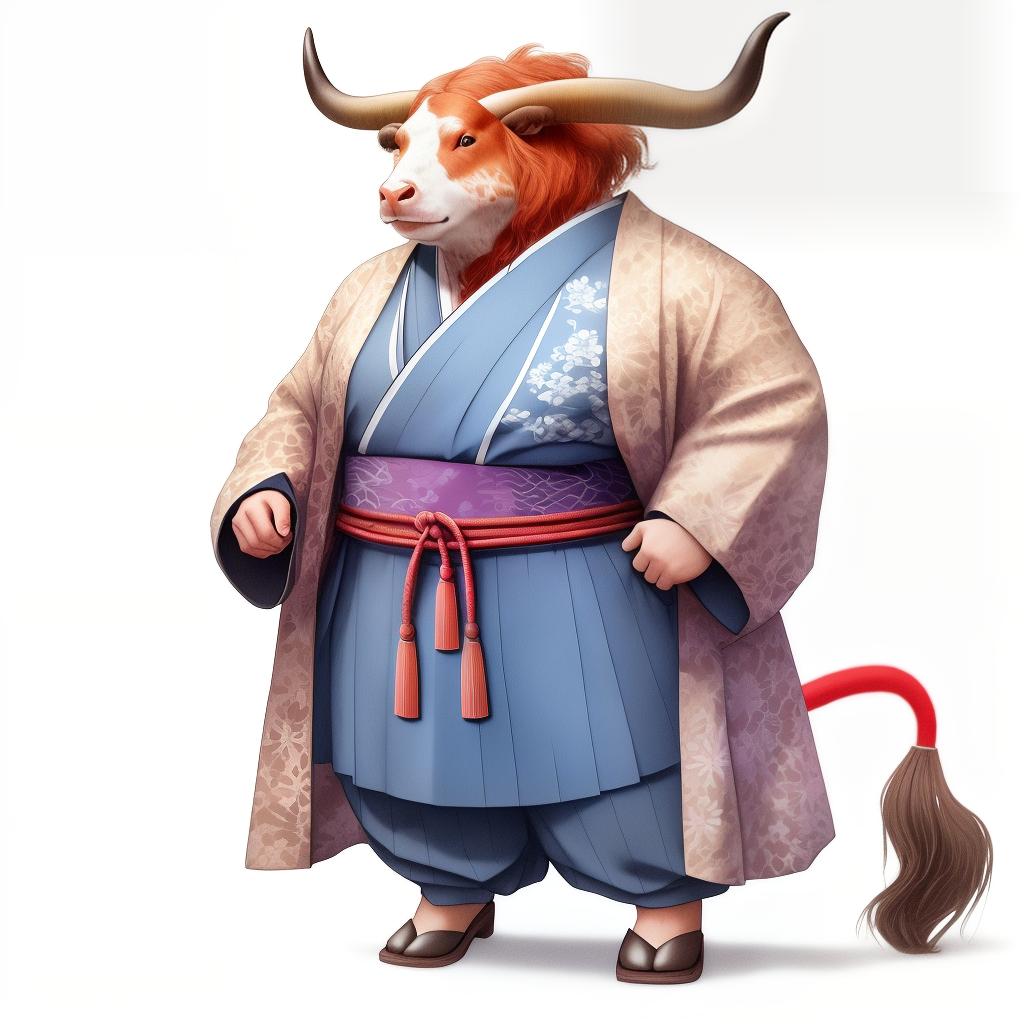  Plus size male texas longhorn bullfolk with a tail in ancient kimono and robe play the shamisen in nagashino with main camp with townspeople clapping and cheering background , ((best quality)), ((masterpiece)), highly detailed, absurdres, HDR 4K, 8K